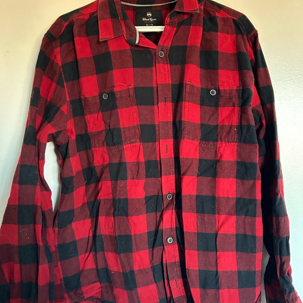Wind River Red and Black Plaid Shirt